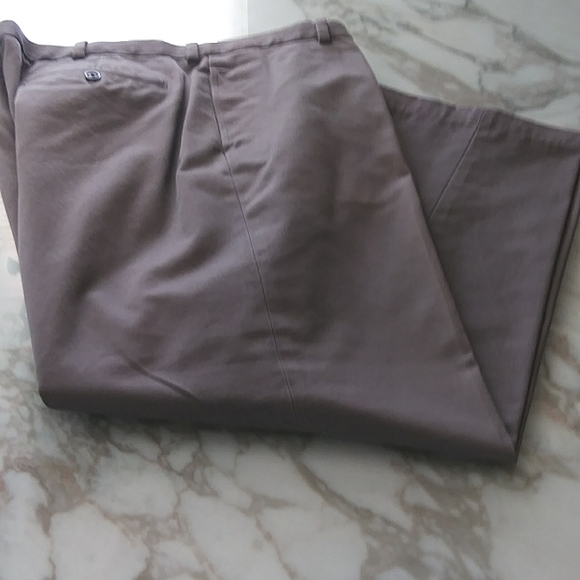 VINTAGE MEN'S BROOKS BROTHERS CHINO PANTS HUDSON FIT ADVANTAGE,GRAY,S-38W X 32L - Picture 2 of 10
